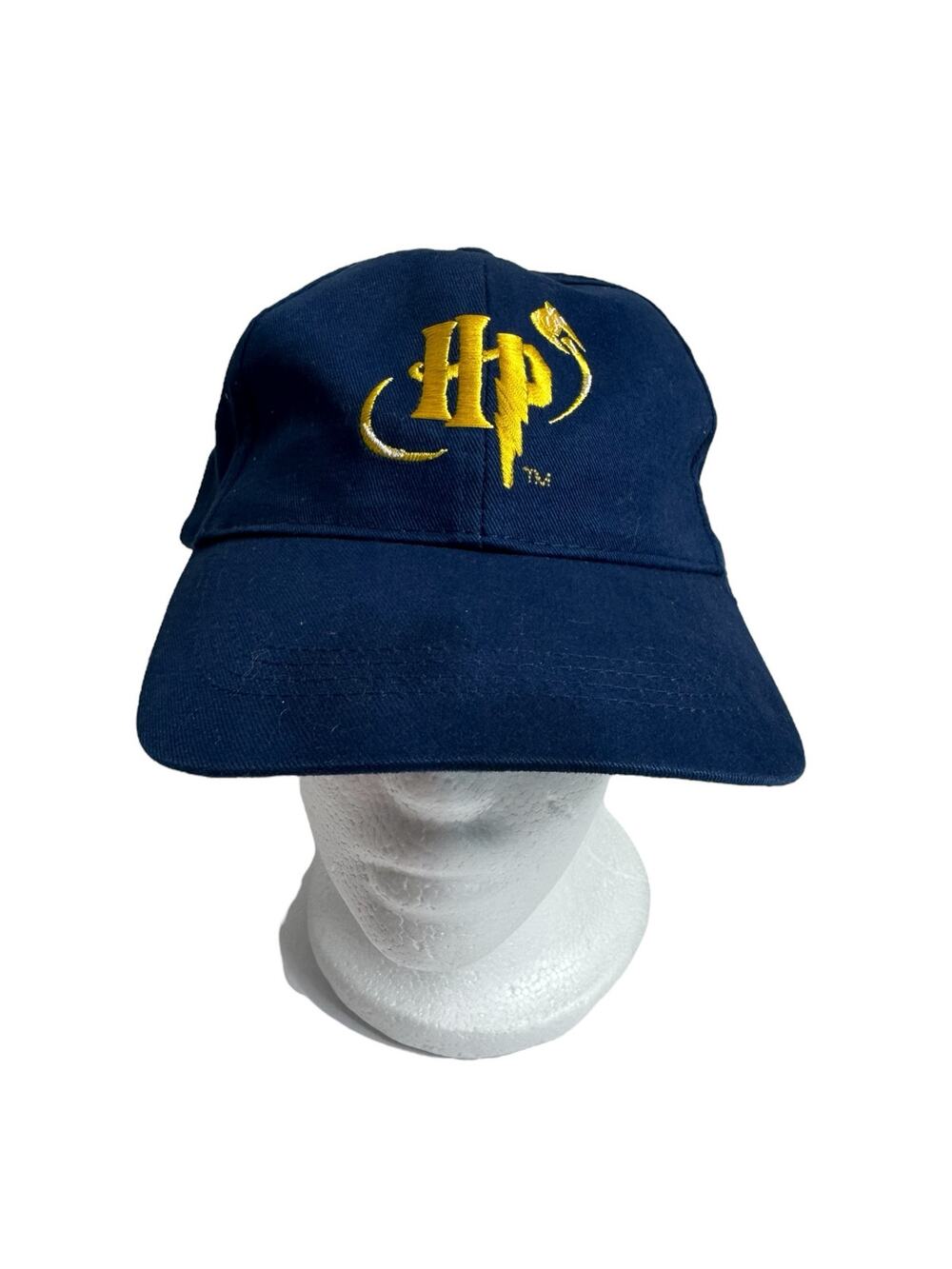 Vintage *NEW* Harry Potter HP Blue Baseball Cap Adjustable 2001 Navy Blue Hat